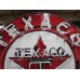 New Texaco Gasoline Motor Oils Porcelain Neon Sign - 48" Diameter
